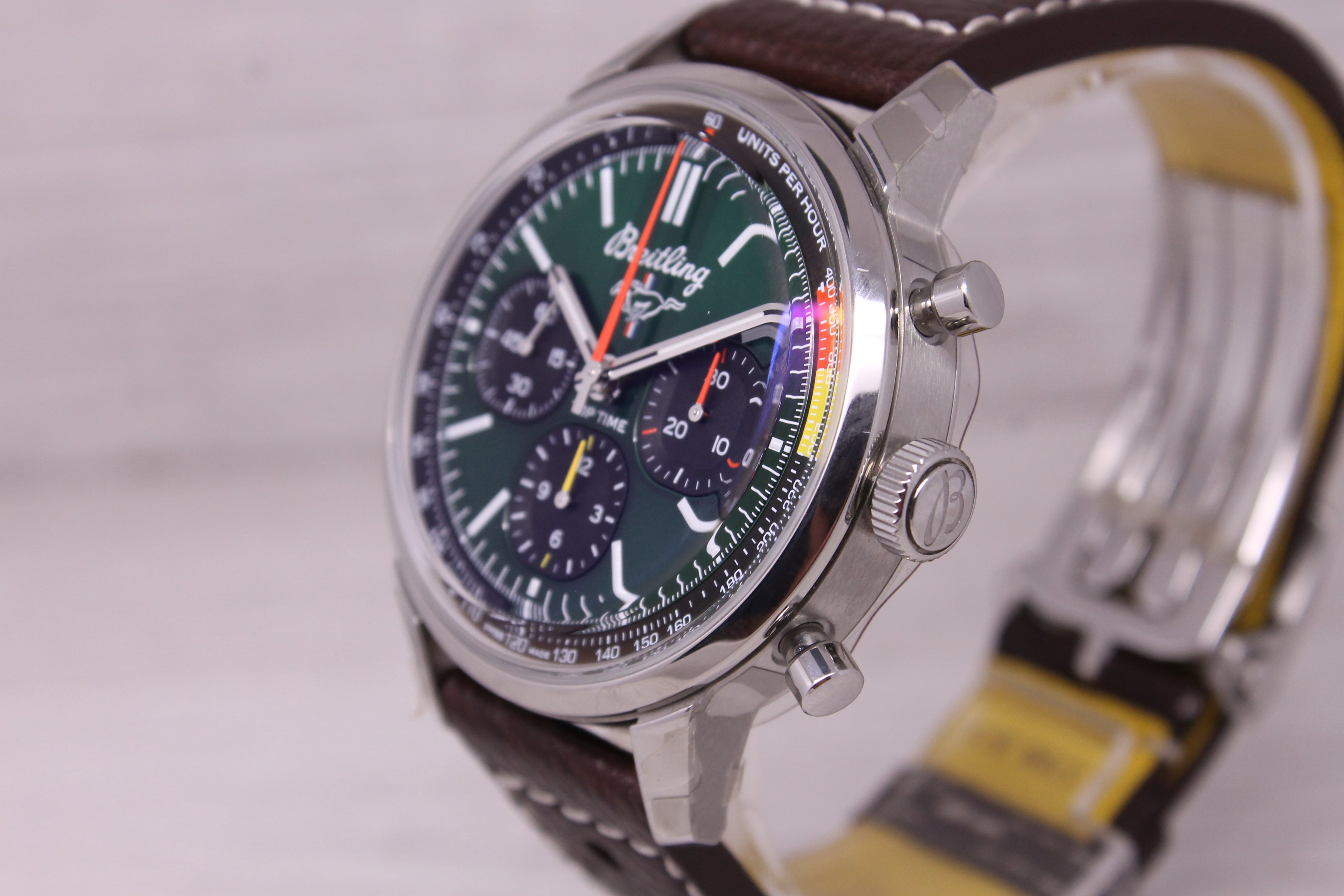 Breitling Top Time B01 Ford Mustang Men 41mm Steel Automatic Chronograph w Box