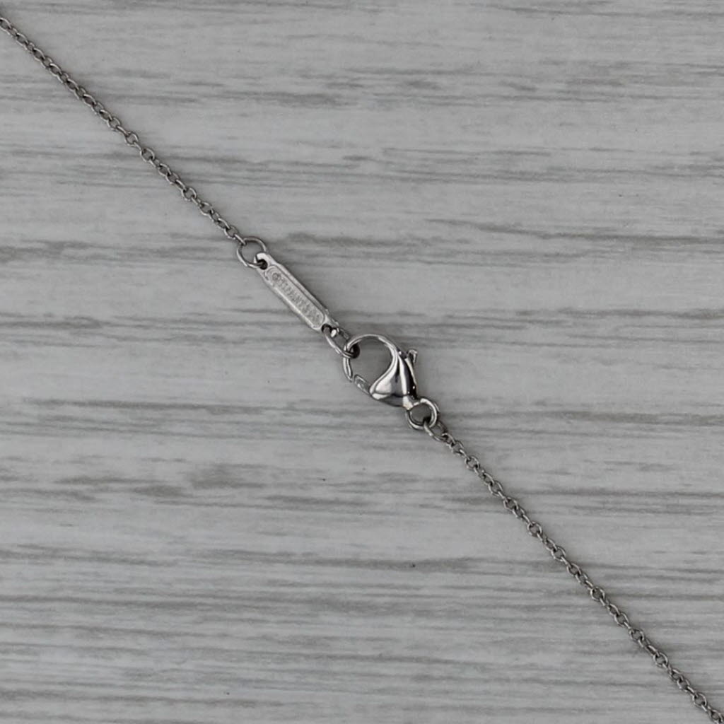 Tiffany & Co 0.20ctw Diamond Star Lariat Necklace w/ Pouch 950 Platinum 16.25"