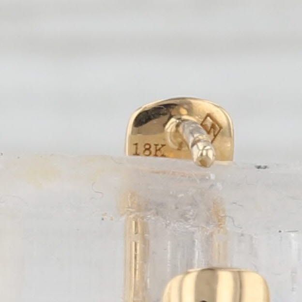 Light Gray New Cultured Pearl 0.62ctw Diamond Dangle Earrings 18k Yellow Gold