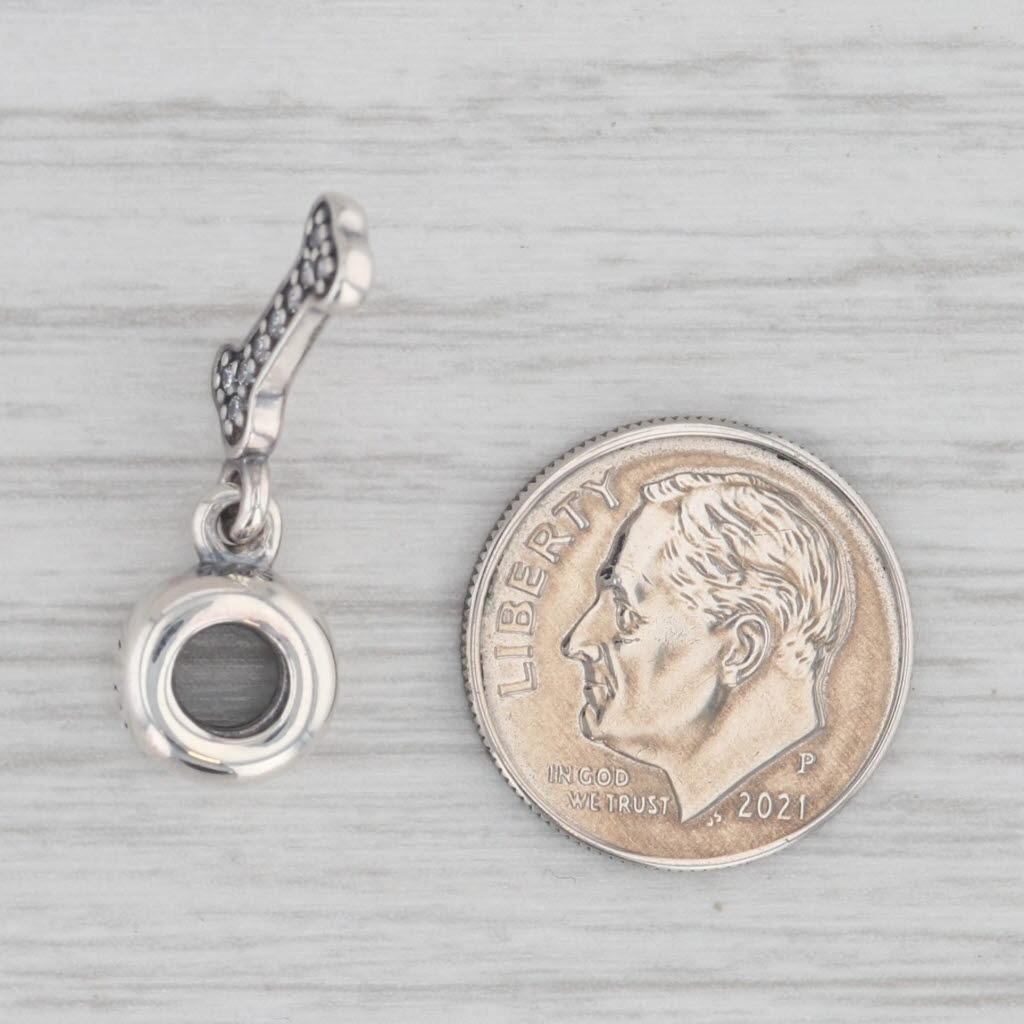 Pandora I Love My Dog Charm Bone Dangle Sterling Silver CZ 791263CZ