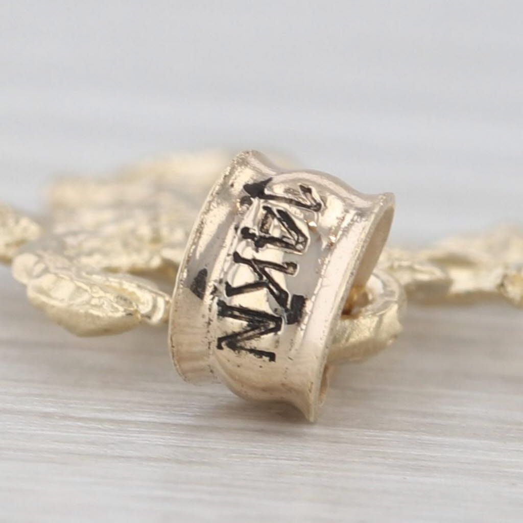 Gray Scorpion Pendant 14k Yellow Gold Fine Detailing