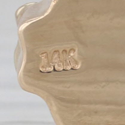 Old Victoria 0.65ct Garnet Slide Bracelet Charm 14k Yellow Gold Vintage