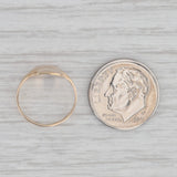 Vintage Engravable Baby Ring 10k Yellow Gold Small Size 2.75 Band