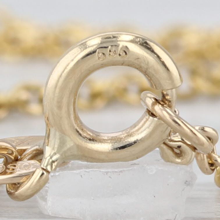 0.24ctw Yellow Diamond Pendant Necklace 14k Gold Convertible Shape Magnetic