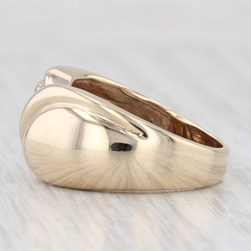 Knot Bypass Ring 10k Yellow Gold Size 5.5 Statement
