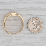 0.48ctw Diamond Men's Ring 14k Yellow Gold Size 10.25 Wedding Band