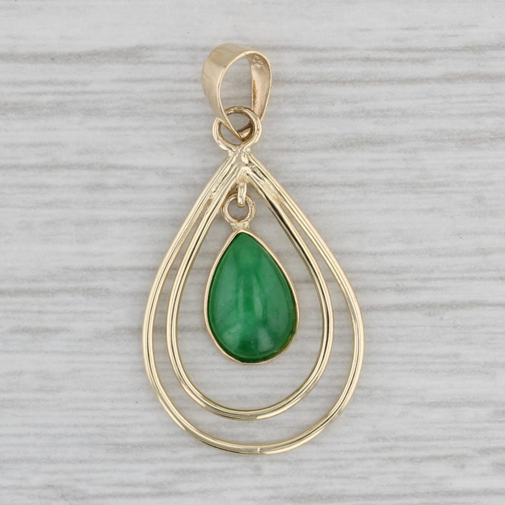 Jade on sale teardrop pendant