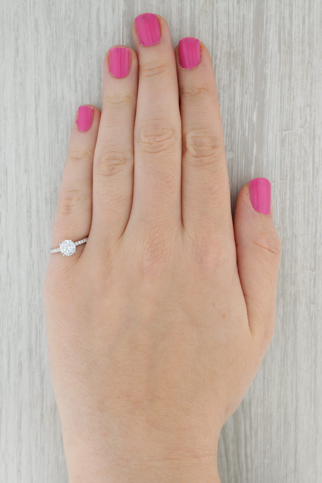 Tan New Tacori Semi Mount Diamond Band Engagement Ring 18k White Gold Size 6.5