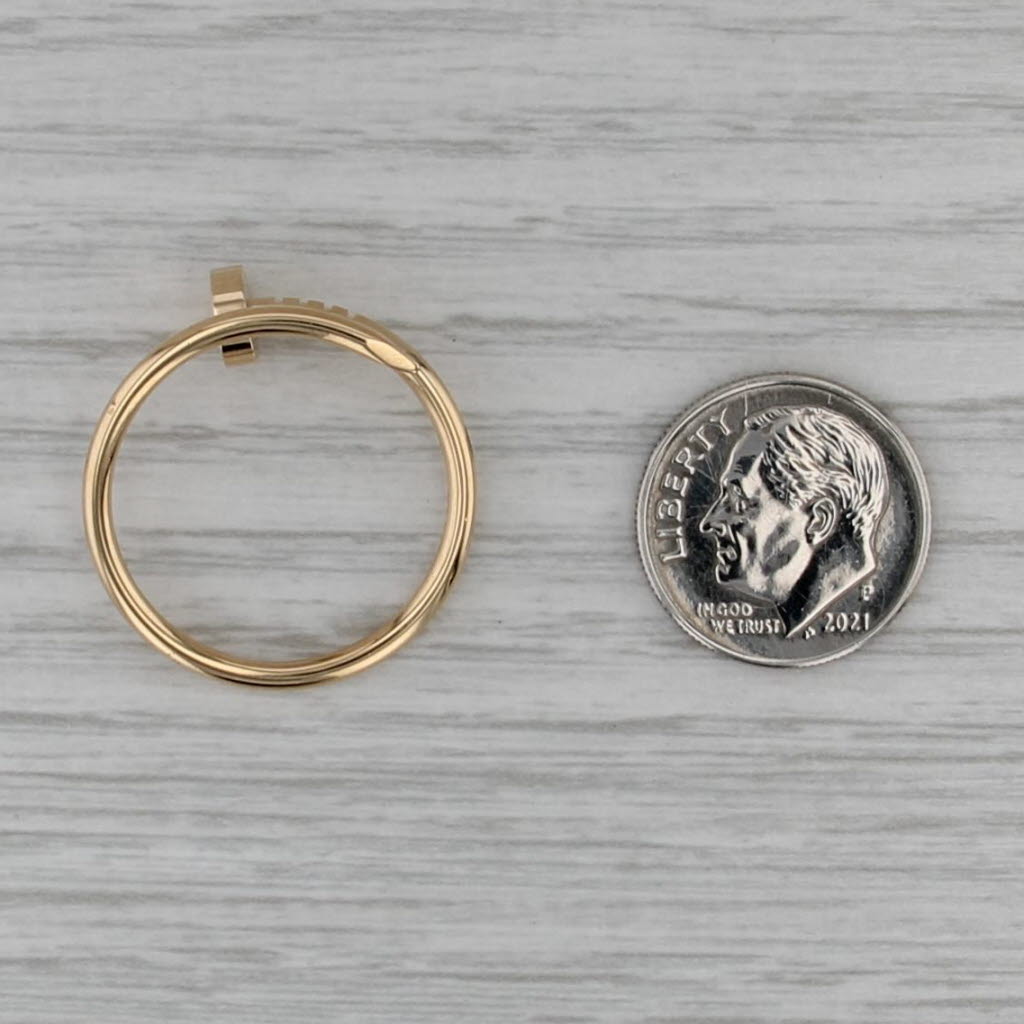 Cartier Juste un Clou Nail Ring w/ Box Receipt Certificate Bag 18k Yellow Gold