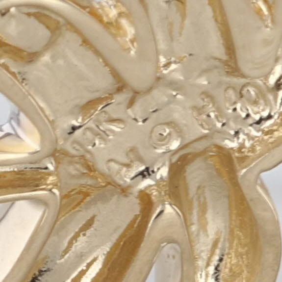 Diamond Palm Tree Pendant Necklace 14k Yellow Gold 18.25" Rope Chain