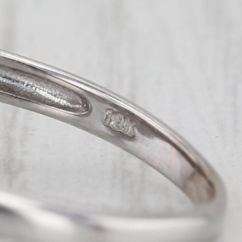 0.50ctw Ornate Diamond Cluster Ring 10k White Gold Size 9