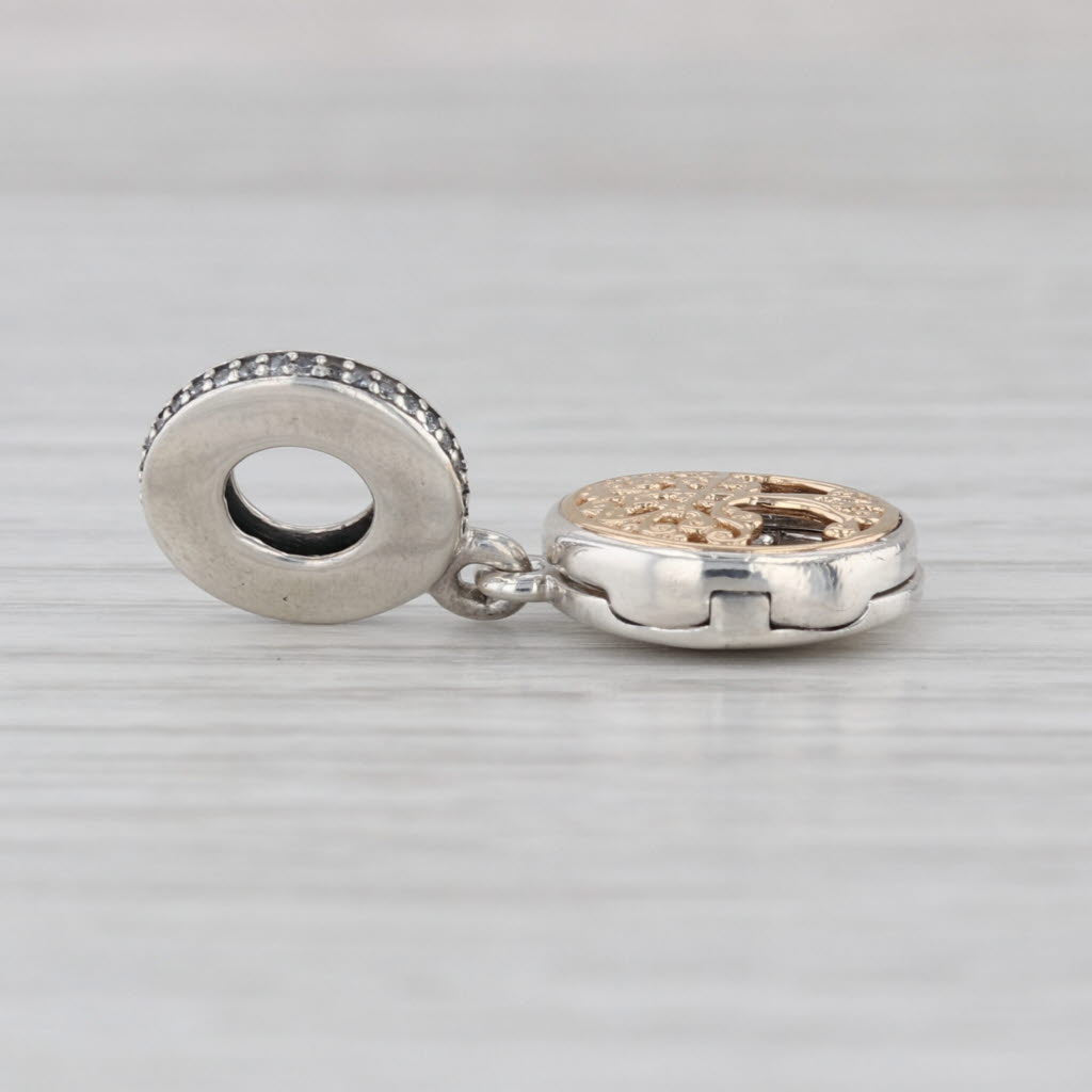 Pandora Family Forever Roots Tree Charm Sterling Silver 14k Gold Dangle 791988C