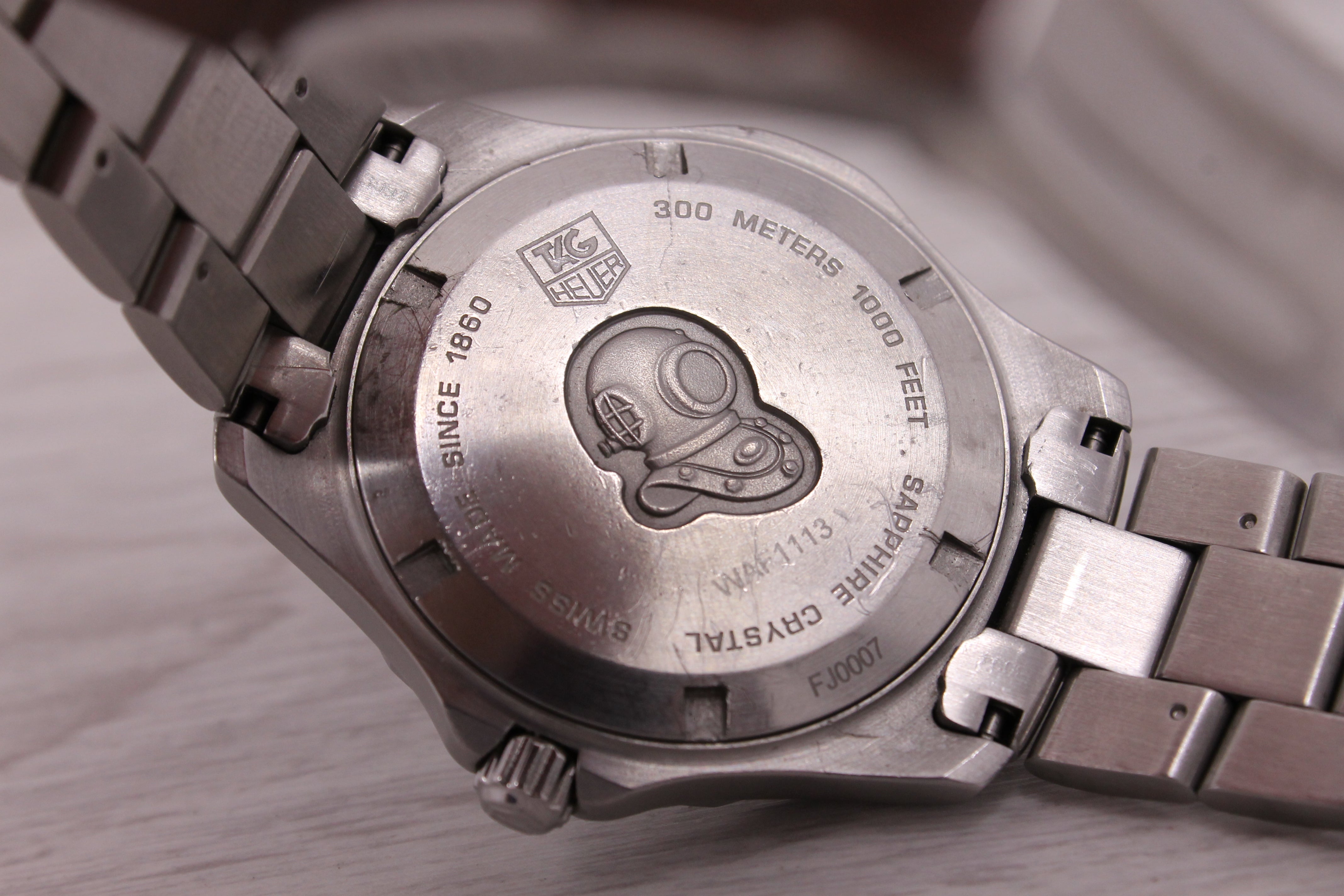 Slate Gray Tag Heuer Aquaracer WAF1113 40mm Stainless Steel Mens Quartz Divers Watch