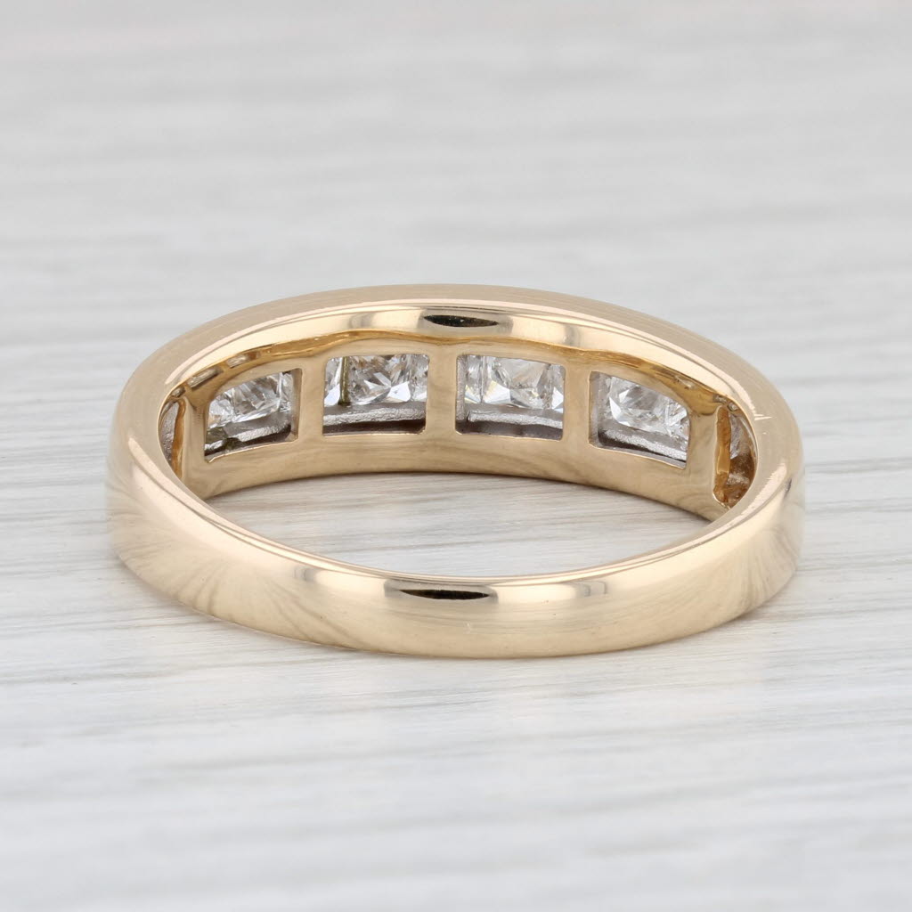 Light Gray 1.25ctw Diamond Men's Wedding Band 14k Yellow Gold Size 13 Ring