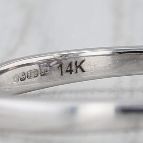 1.03ct Tanzanite Round Solitaire Ring 14k White Gold Size 7 COA Jacque Christie