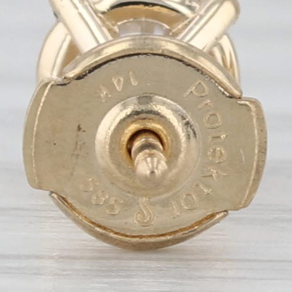 New 1.42ctw Diamond Solitaire Stud Earrings 14k Yellow Gold Round GIA Studs