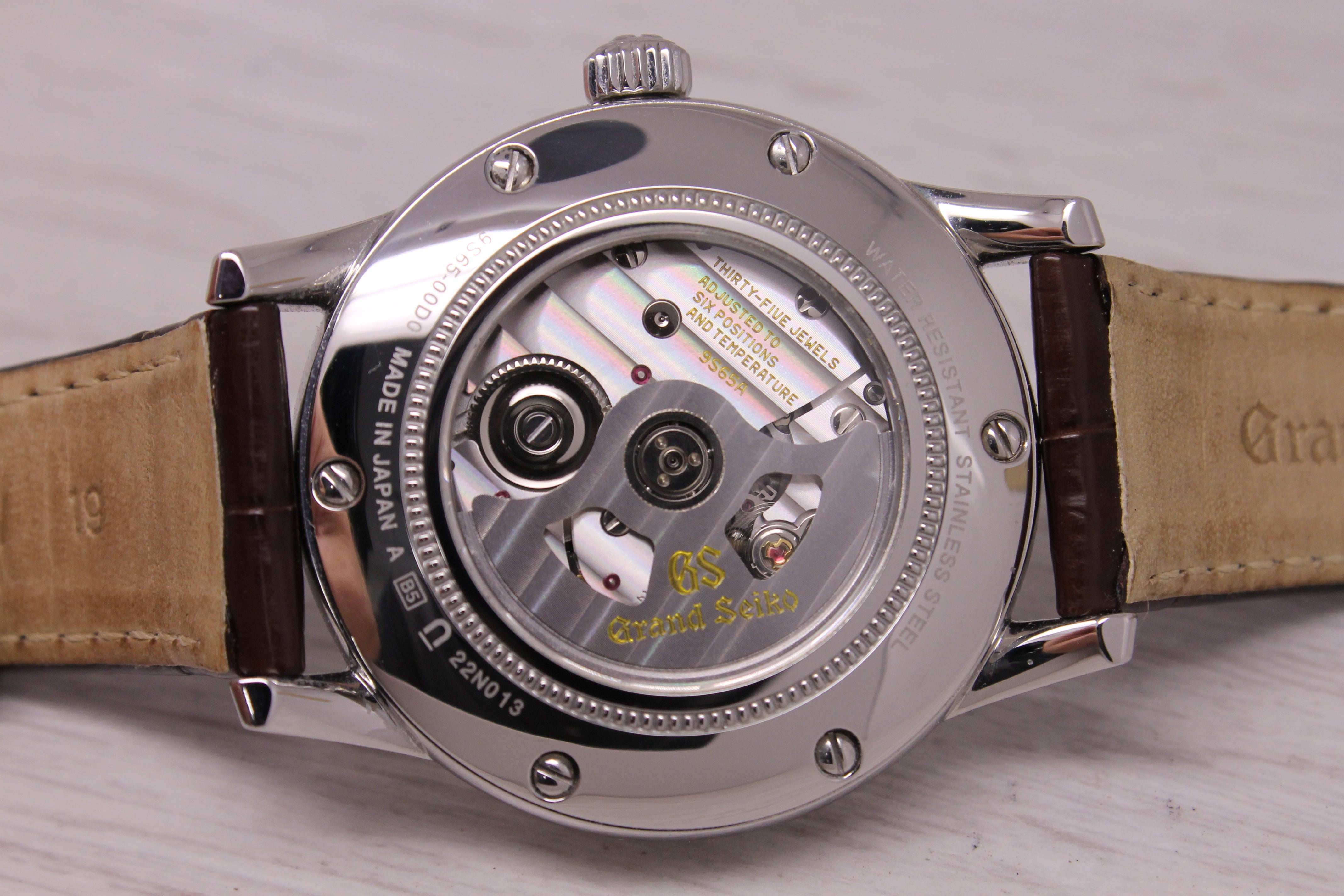 Grand Seiko Elegance SBGR261G Mens 39.5mm Steel Automatic Watch Box Strap Card