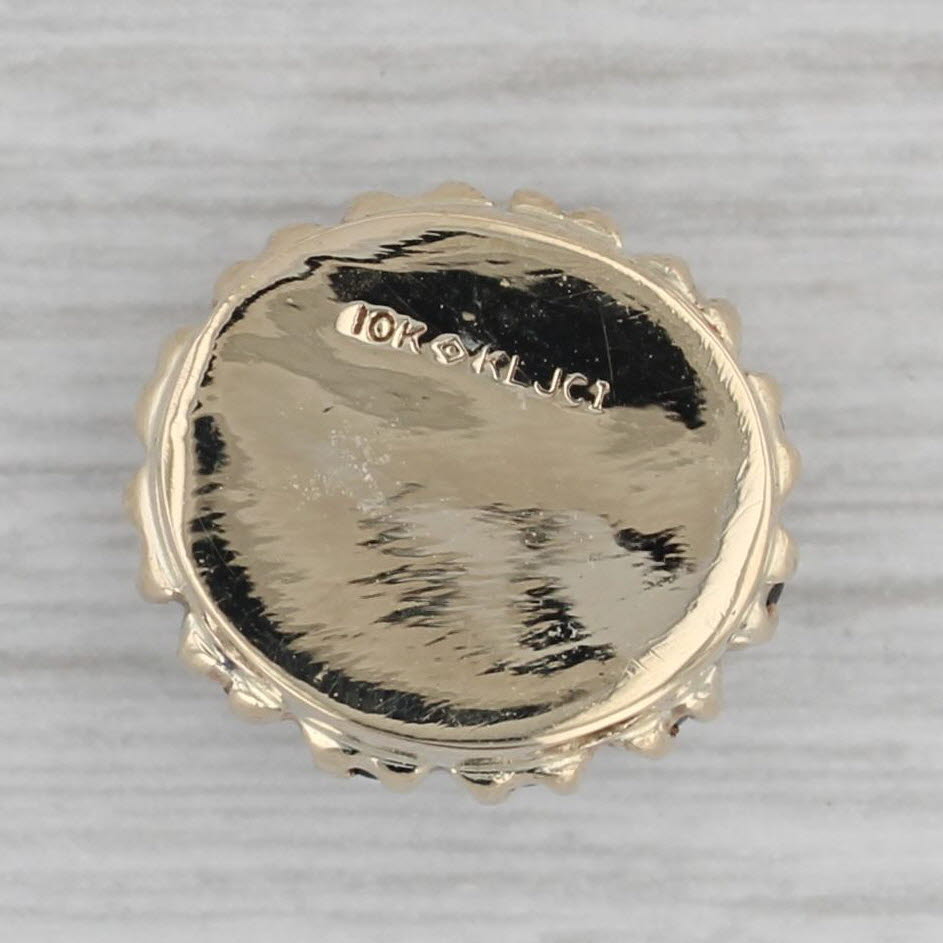 Dark Gray Richard Klein 1.05ctw Blue Sapphire Slide Bracelet Charm 10k Yellow Gold Vintage