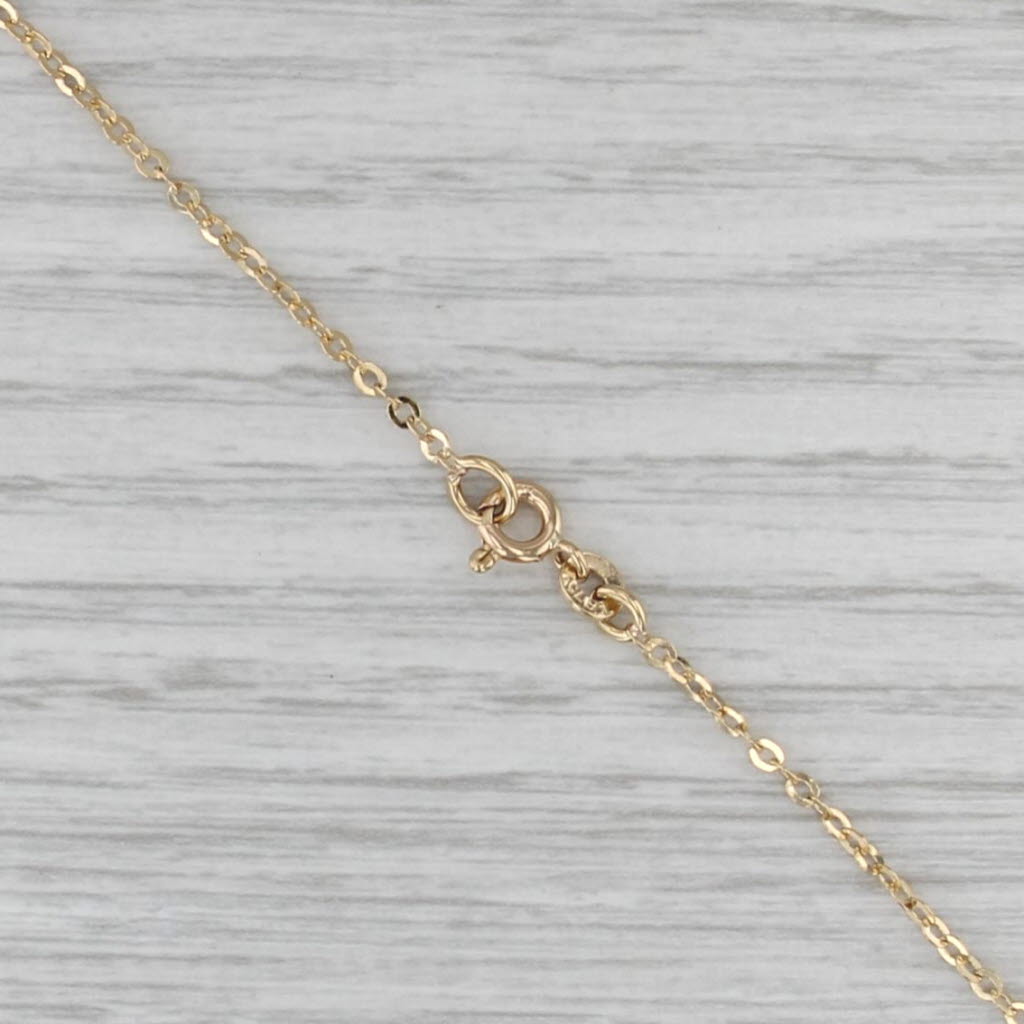 Cable Chain Necklace 18k Yellow Gold 16.5" 1.6mm