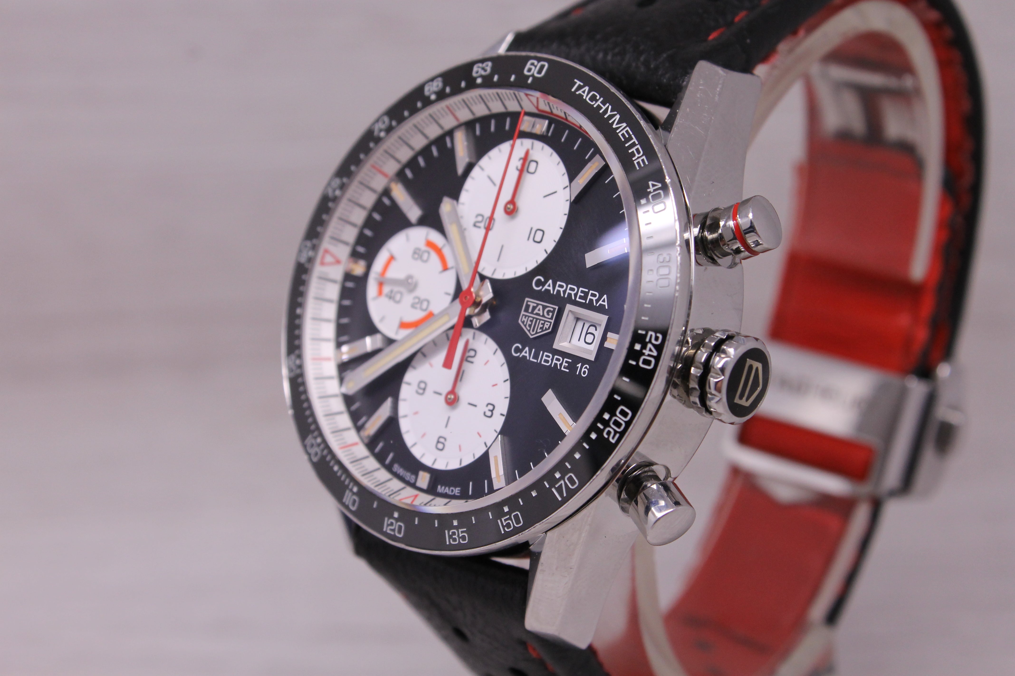 Tag Heuer Carrera Calibre 16 Automatic 41mm Steel Chronograph Watch CV201AP-0