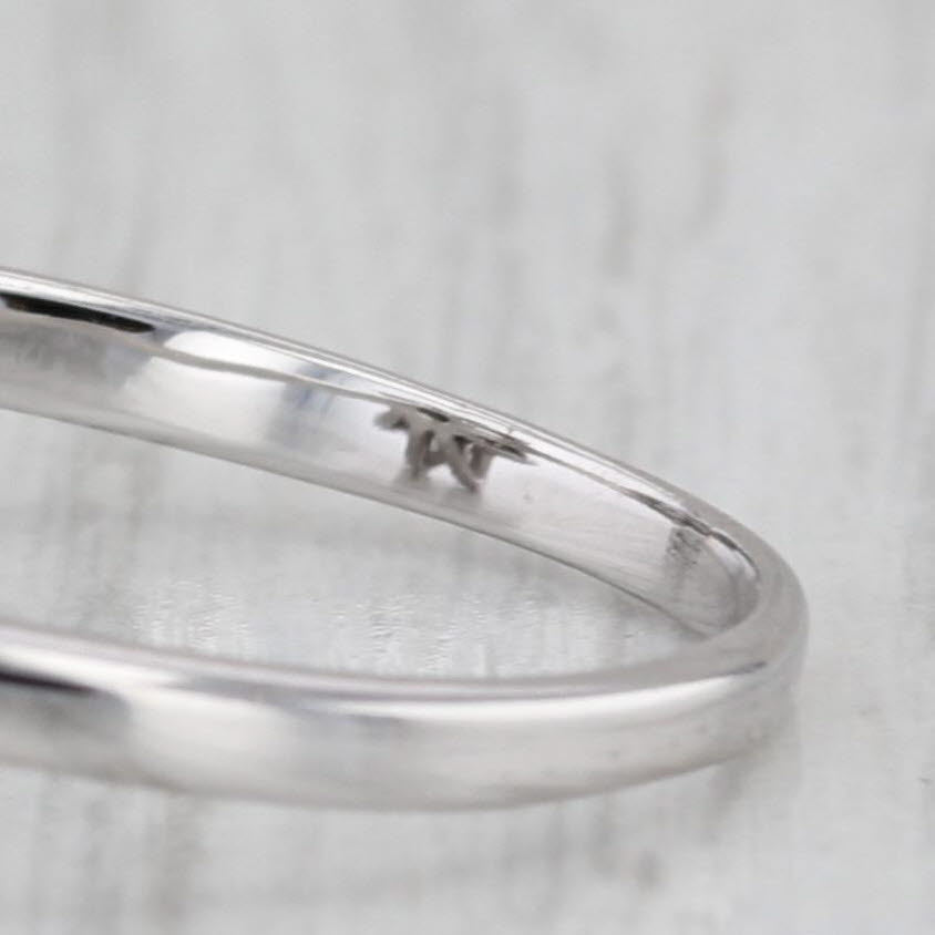 1.26ctw Diamond Flower Cluster Ring 14k White Gold Size 10.25