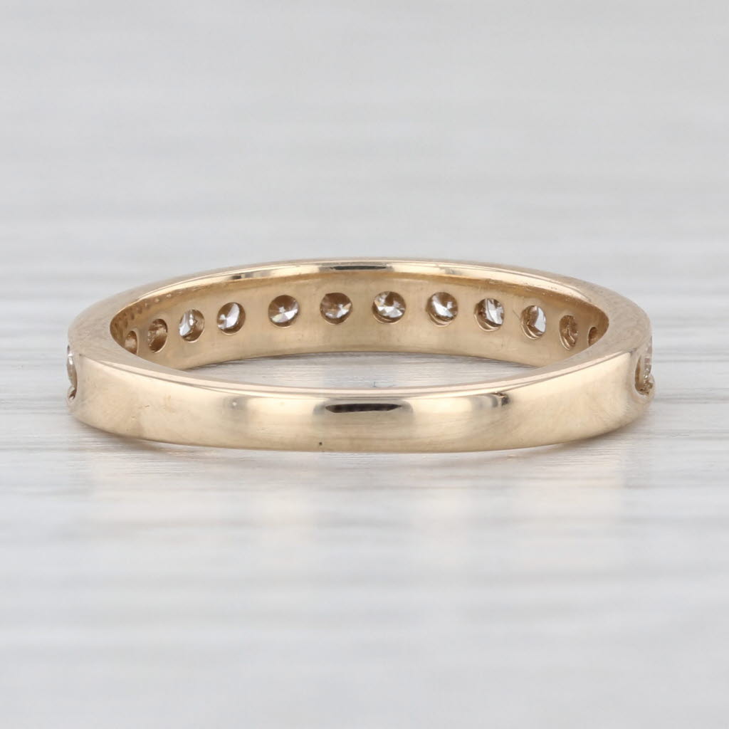 0.40ctw Diamond Wedding Band 10k Yellow Gold Size 5.5 Stackable Ring