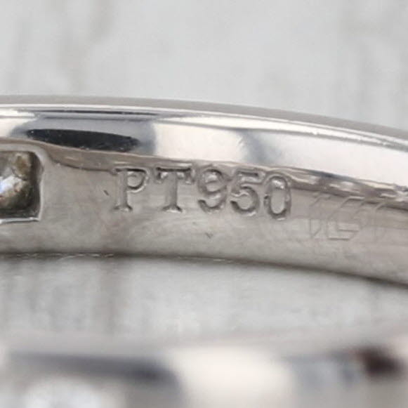 0.45ctw Diamond Wedding Band 950 Platinum Size 7 Stackable Anniversary Ring IGI