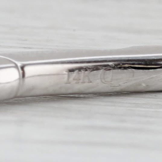 New Bead Flexible Bangle Bracelet 14k White Gold 6.5" 2.2mm