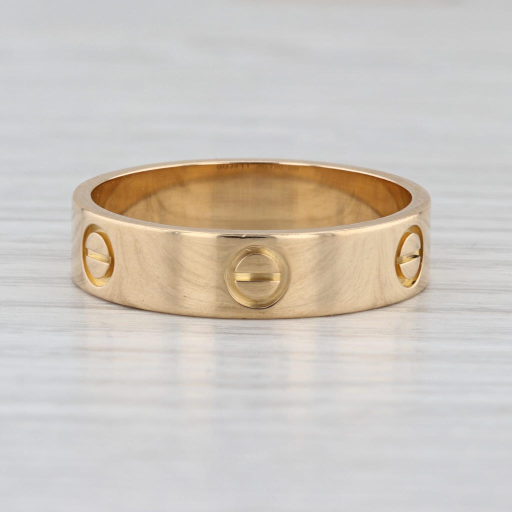 Cartier Love Ring 18k Yellow Gold Size 64 10.75 Band Wedding 5.5mm