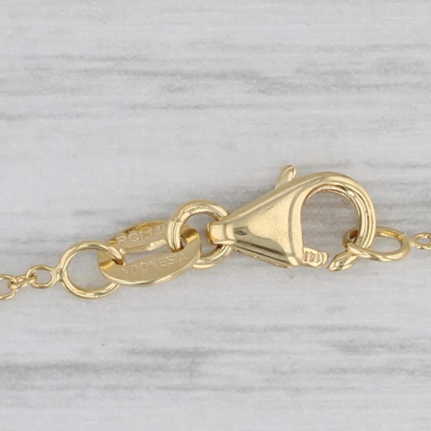 Gray New 0.56ct Oval Diamond Solitaire Pendant Necklace 14k Gold GIA Adjustable