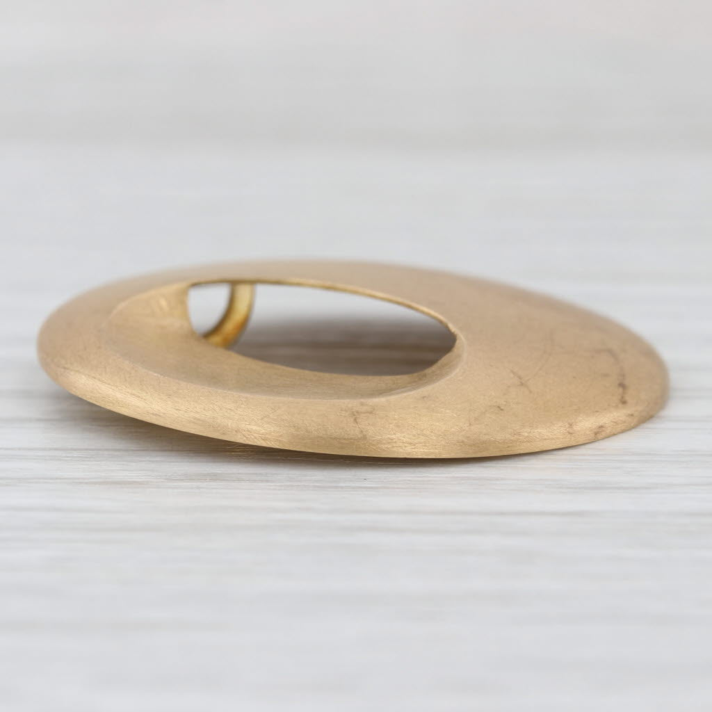 New Chavent Circle Disc Pendant 18k Yellow Gold