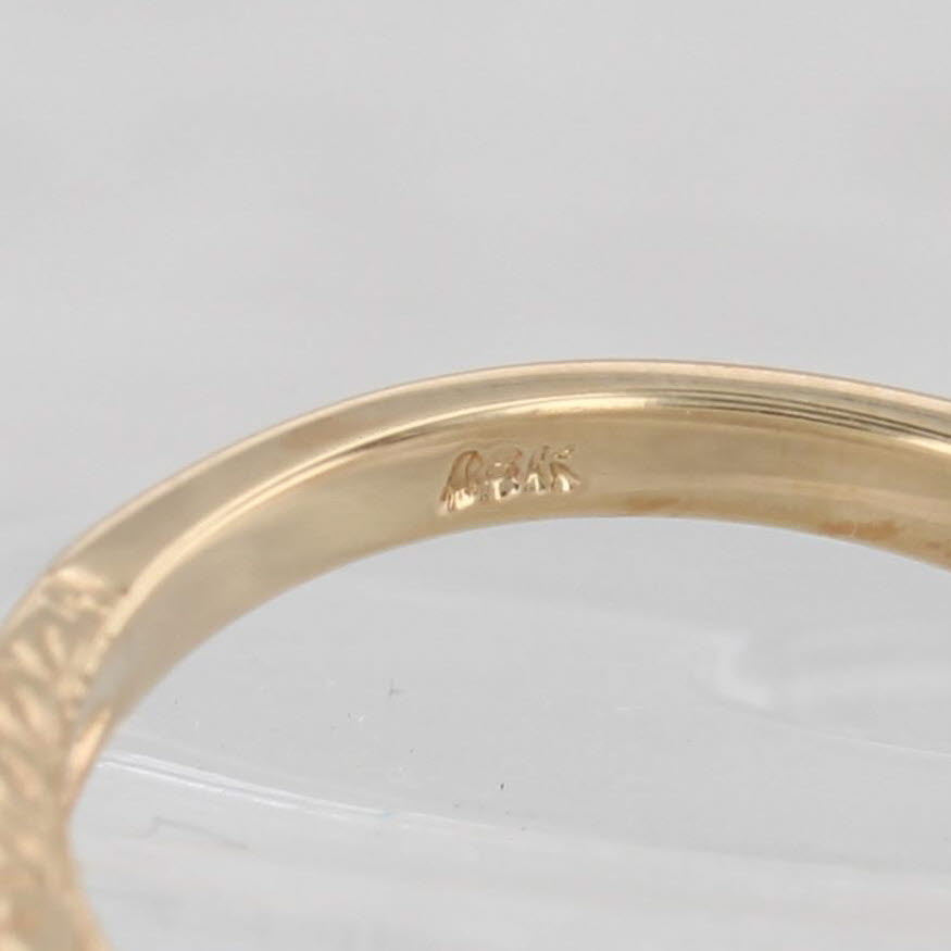 Light Gray New 0.81ctw Round Diamond Engagement Ring 18k Gold Sz 6.5 Cathedral Etched Band