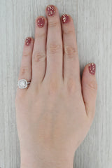 Neil Lane 1.13ctw Diamond Halo Engagement Ring 14k White Gold Size 5.5
