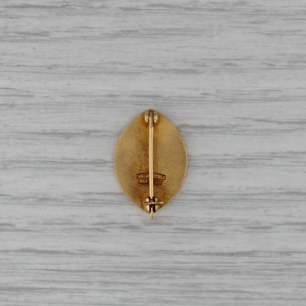 Jamestowne Society Pro Consilio Prime Colonie Virginie Pin 10k Gold Enamel