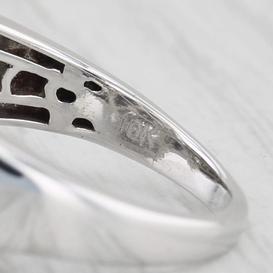 Light Gray 0.86ctw Diamond Cluster Teardrop Halo Ring 10k White Gold Size 6 Engagement