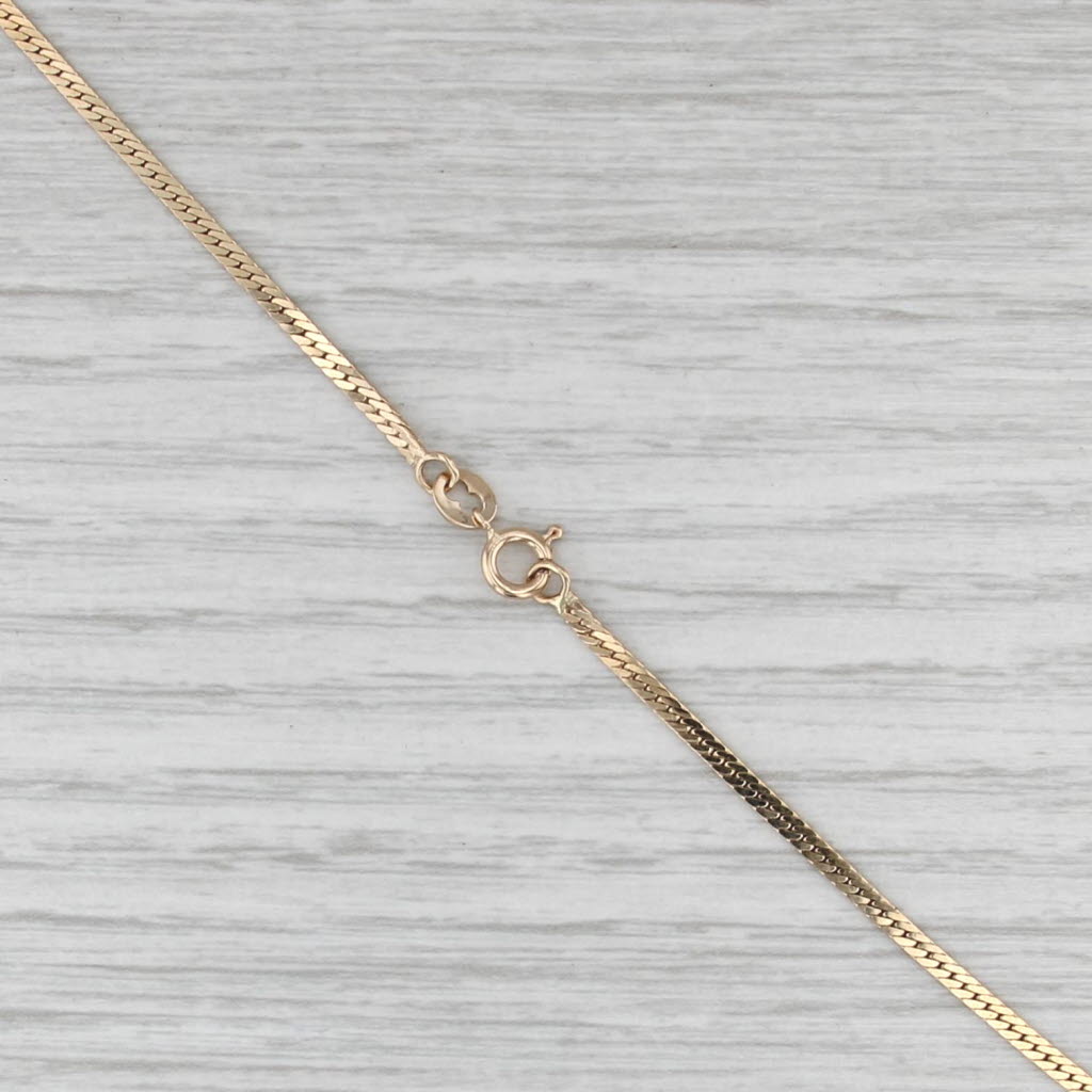 Herringbone Chain Necklace 14k Yellow Gold 20" 2mm