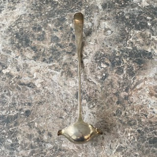 S Kirk & Son Rose Punch Ladle Sterling Silver Monogrammed 14.75" Floral Vintage