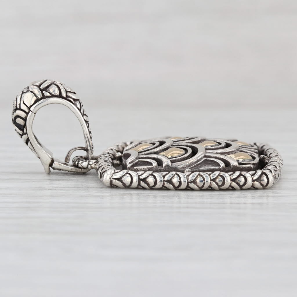 John Hardy Naga Dragon Pendant Sterling Silver 18k Gold