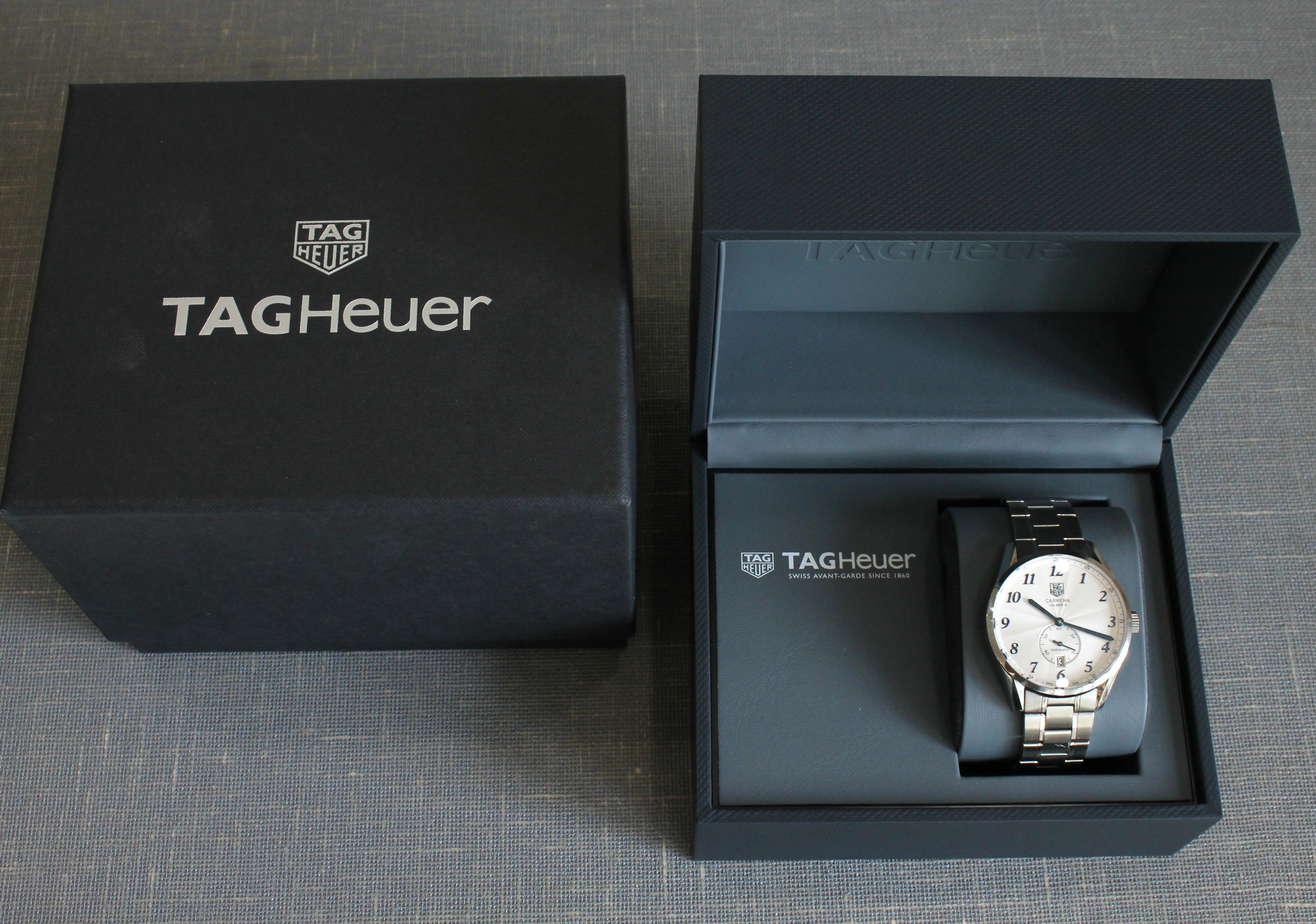 Tag Heuer Carrera Calibre 6 39mm Steel Automatic Mens Watch w/ Bracelet WAS2111