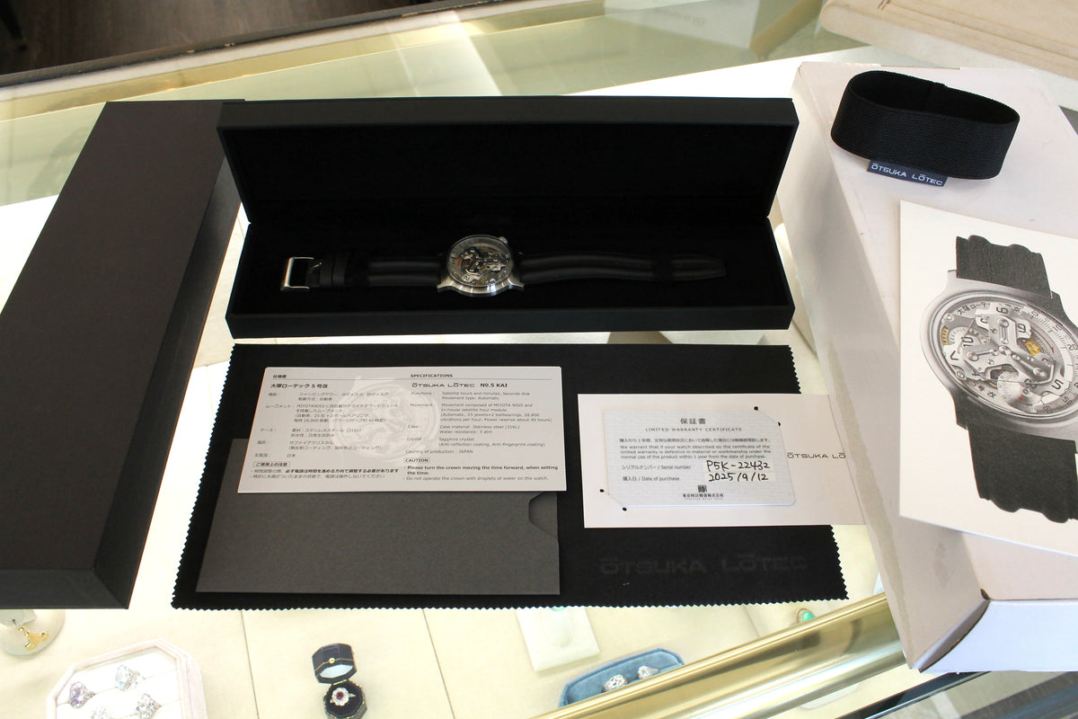 Otsuka Lotec no.5 Kai Full Set Automatic Satellite Display Watch MINT Full Set