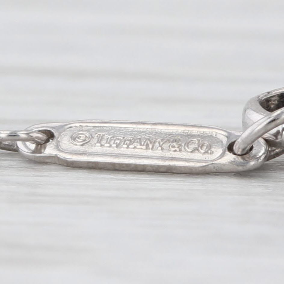 Tiffany & Co 0.20ctw Diamond Star Lariat Necklace w/ Pouch 950 Platinum 16.25"