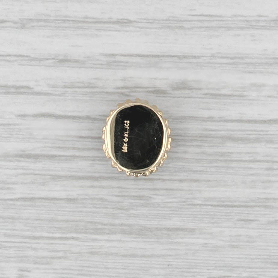 Richard Klein 1.20ctw Blue Sapphire Slide Bracelet Charm 14k Yellow Gold