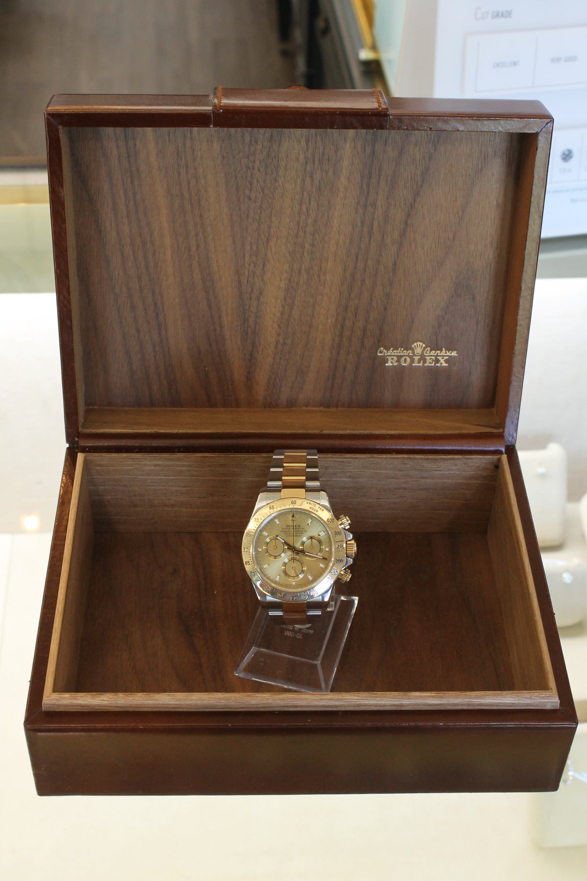 c.2006 Rolex Daytona Cosmograph 116523 18k & Steel Chronograph Watch Sticker Box