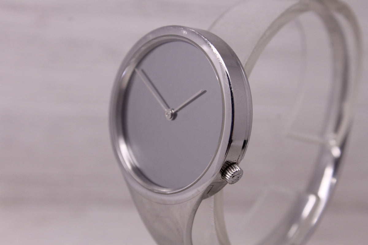Georg Jensen Vivianna Torun 326 Ladies Watch 33mm Quartz Open Bangle Mirror Dial