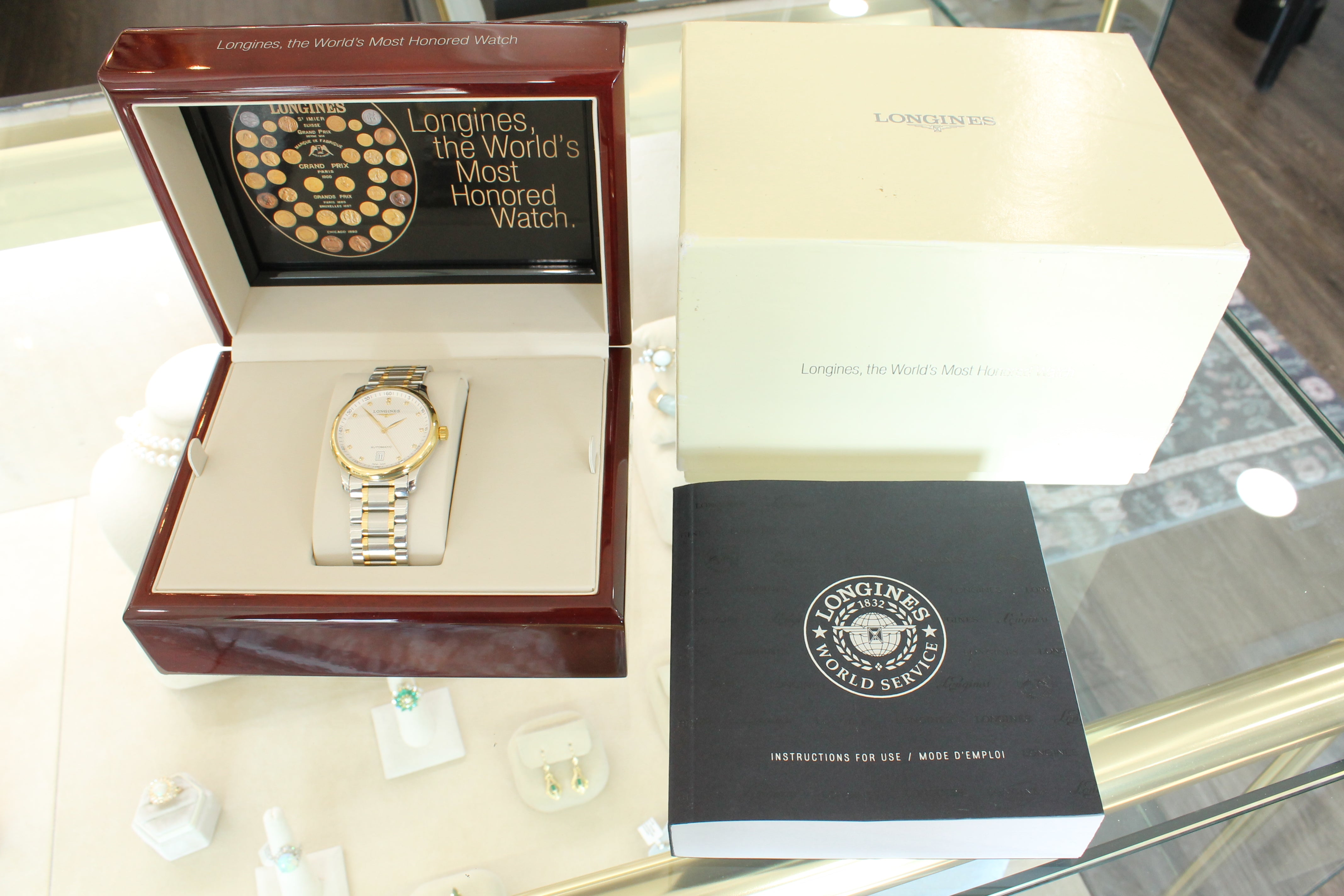 Longines Master Collection Steel & 18k 38.5mm Automatic Watch Swiss L2.628.5 Box