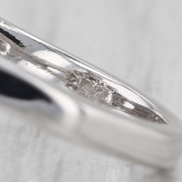 0.63ctw Diamond Cluster Cocktail Engagement Ring 14k White Gold Size 9