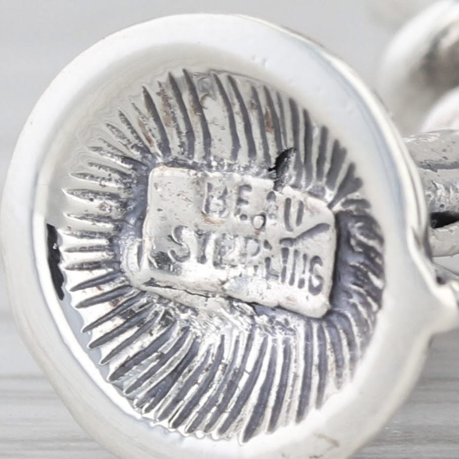 Vintage Old Timey Telephone Charm Sterling Silver 3D Pendant