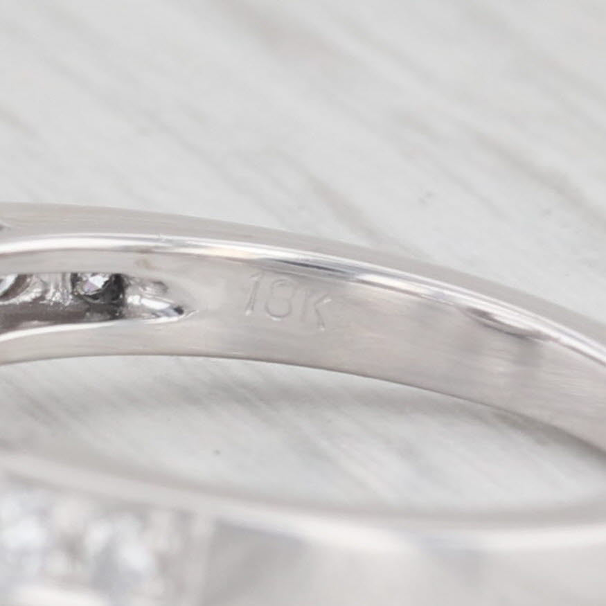 Light Gray New Semi Mount Engagement Ring Diamond 18k Gold Size 6.25 Gottlieb & Son