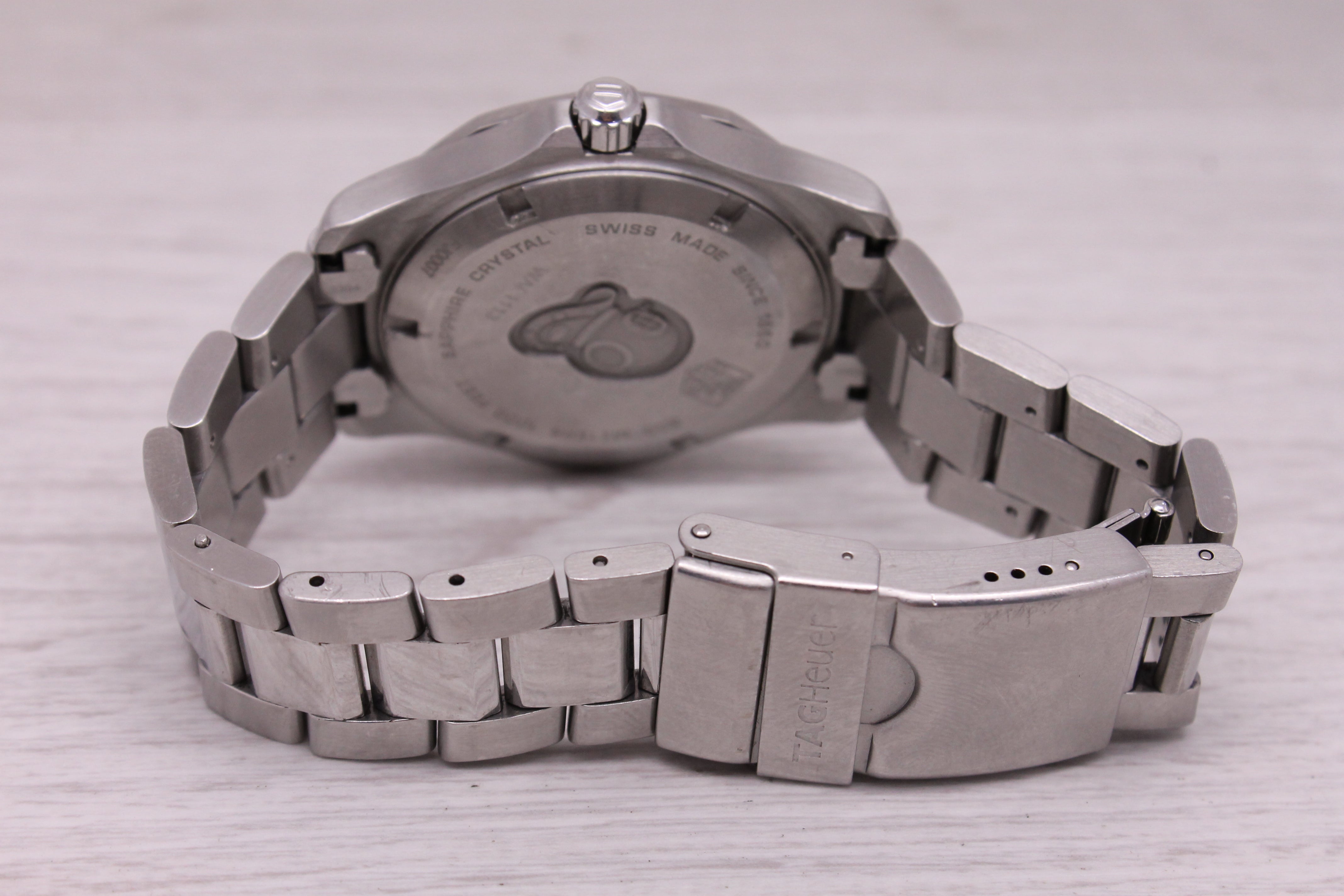 Gray Tag Heuer Aquaracer WAF1113 40mm Stainless Steel Mens Quartz Divers Watch