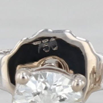 0.32ctw Round Diamond Solitaire Stud Earrings 18k White Gold Studs